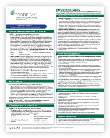 Image of the TRODELVY Important facts